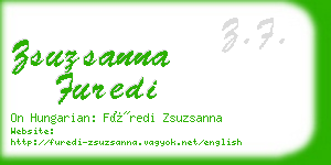 zsuzsanna furedi business card
